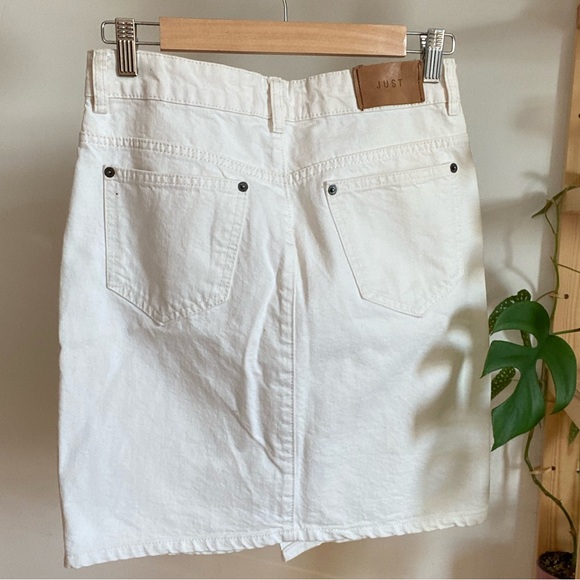 Just Female off-white button-down pencil skirt - Picture 4 of 4